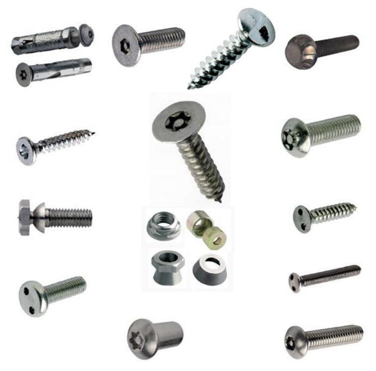 a-bunch-of-screws-and-nuts-on-a-white-background