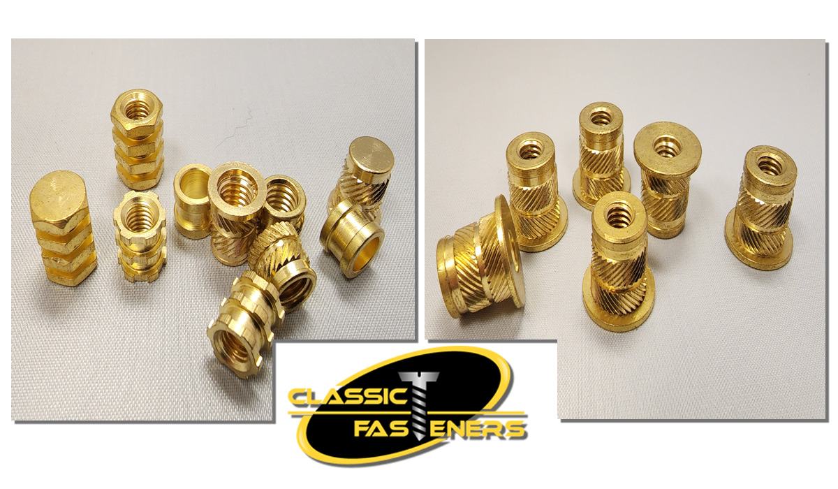brass fasteners self-tapping insert nut for wood metal plastics